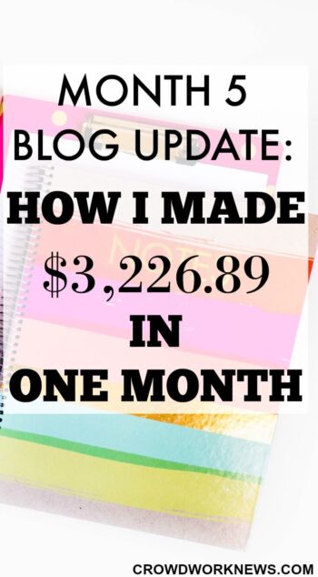How I Made 3 226 89 In 5th Month Of Blogging Crowd Work News